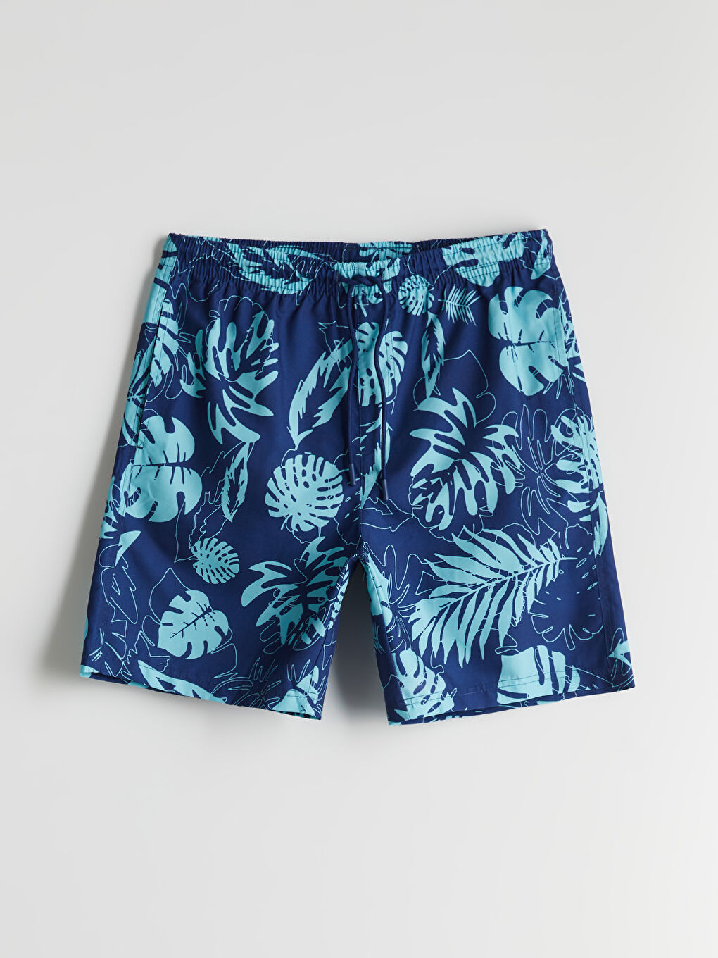 Short Patterned Men's Swimming Shorts -S5FM85Z8-LSJ