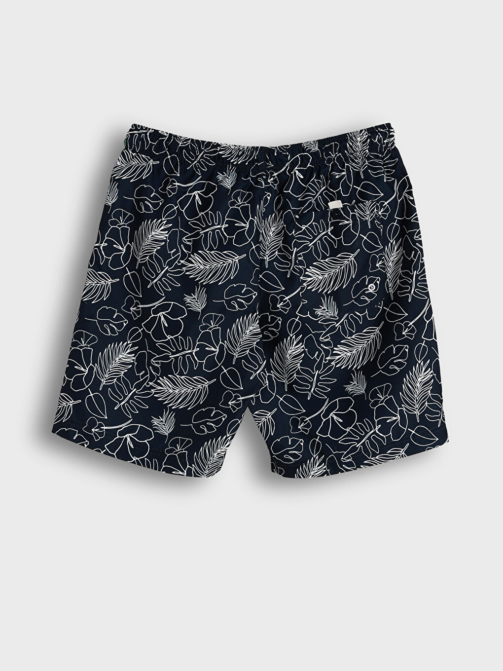Short Patterned Men's Swimming Shorts-1