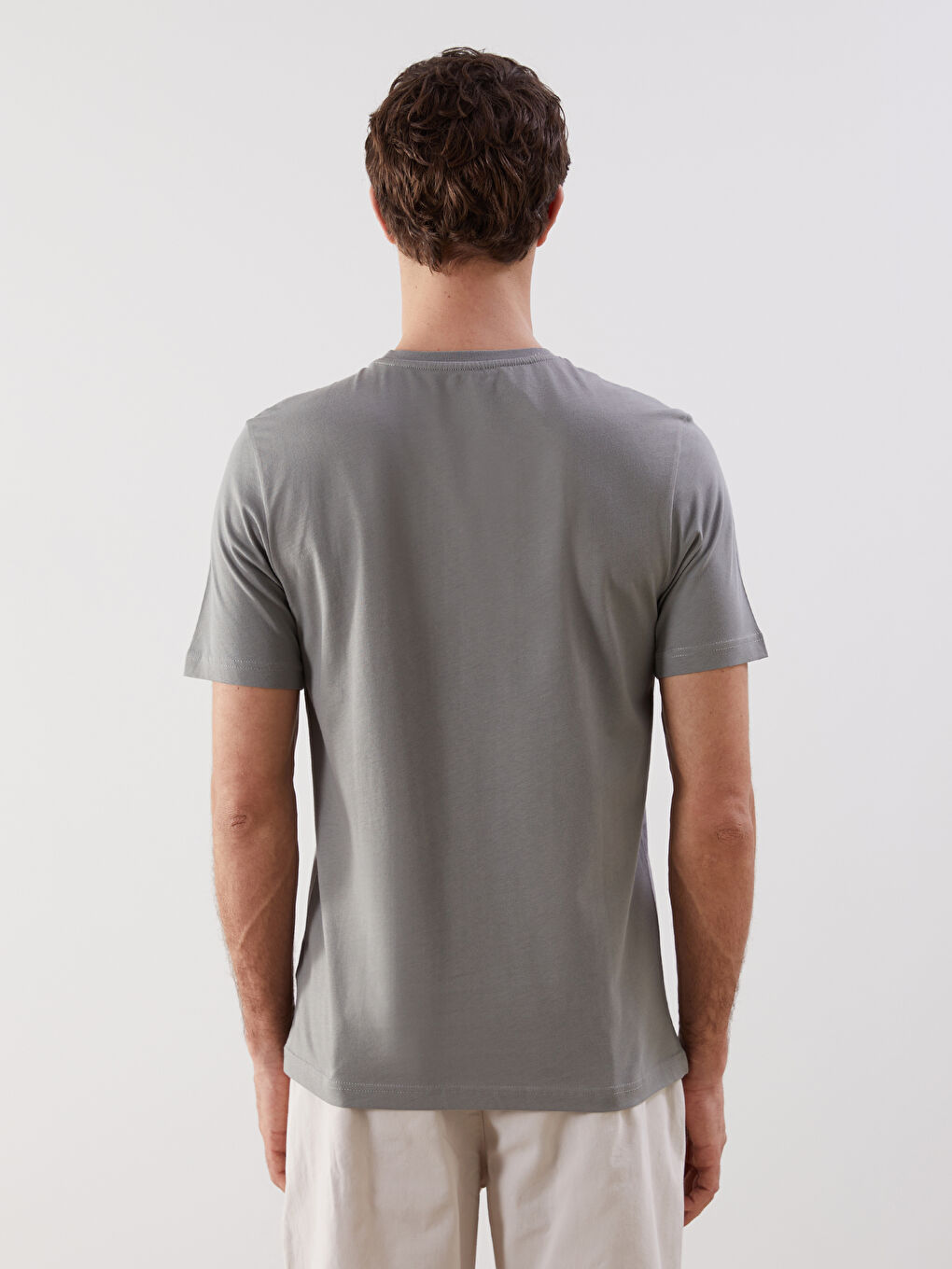 Crew Neck Printed Combed Cotton Men's T-Shirt -S5FM87Z8-YZY