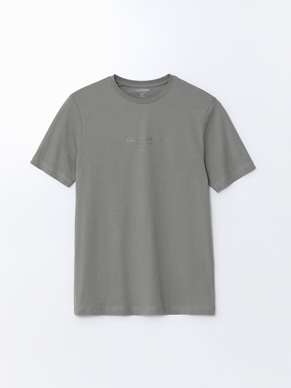 Crew Neck Printed Combed Cotton Men's T-Shirt -S5FM87Z8-YZY