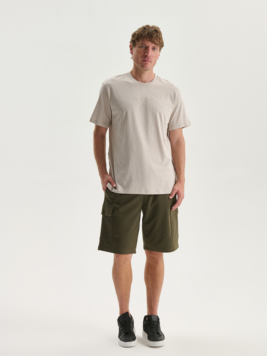 Crew Neck Printed Jersey Men's T-shirt-1