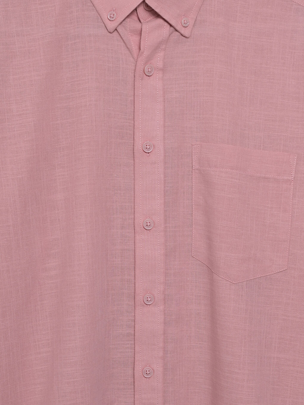 LCWAIKIKI Classic Regular Fit Long Sleeve Linen Blend Men's Shirt -S5FM94Z8-FKR