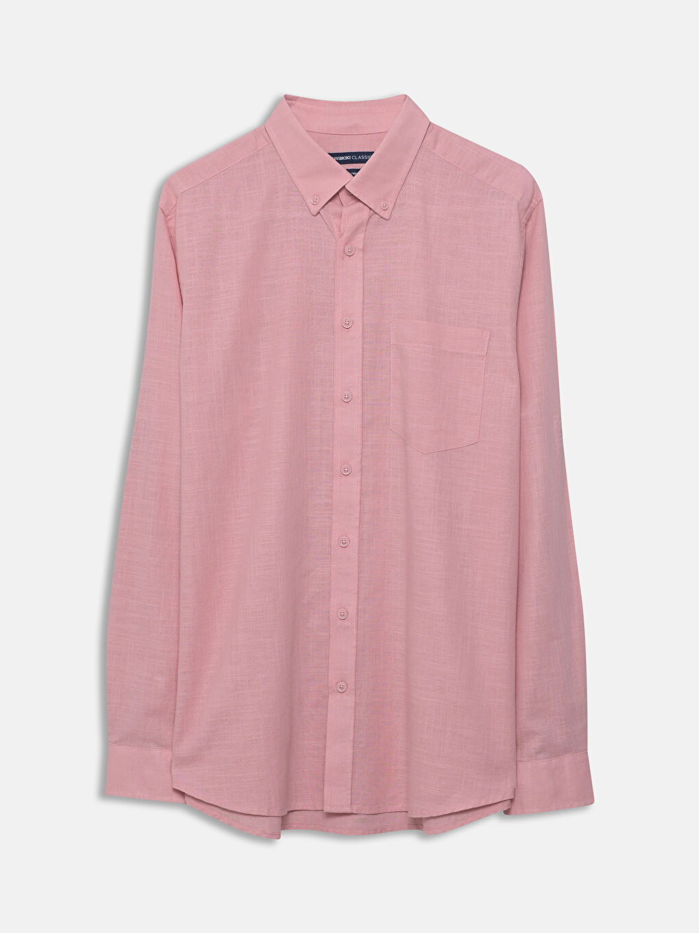LCWAIKIKI Classic Regular Fit Long Sleeve Linen Blend Men's Shirt -S5FM94Z8-FKR