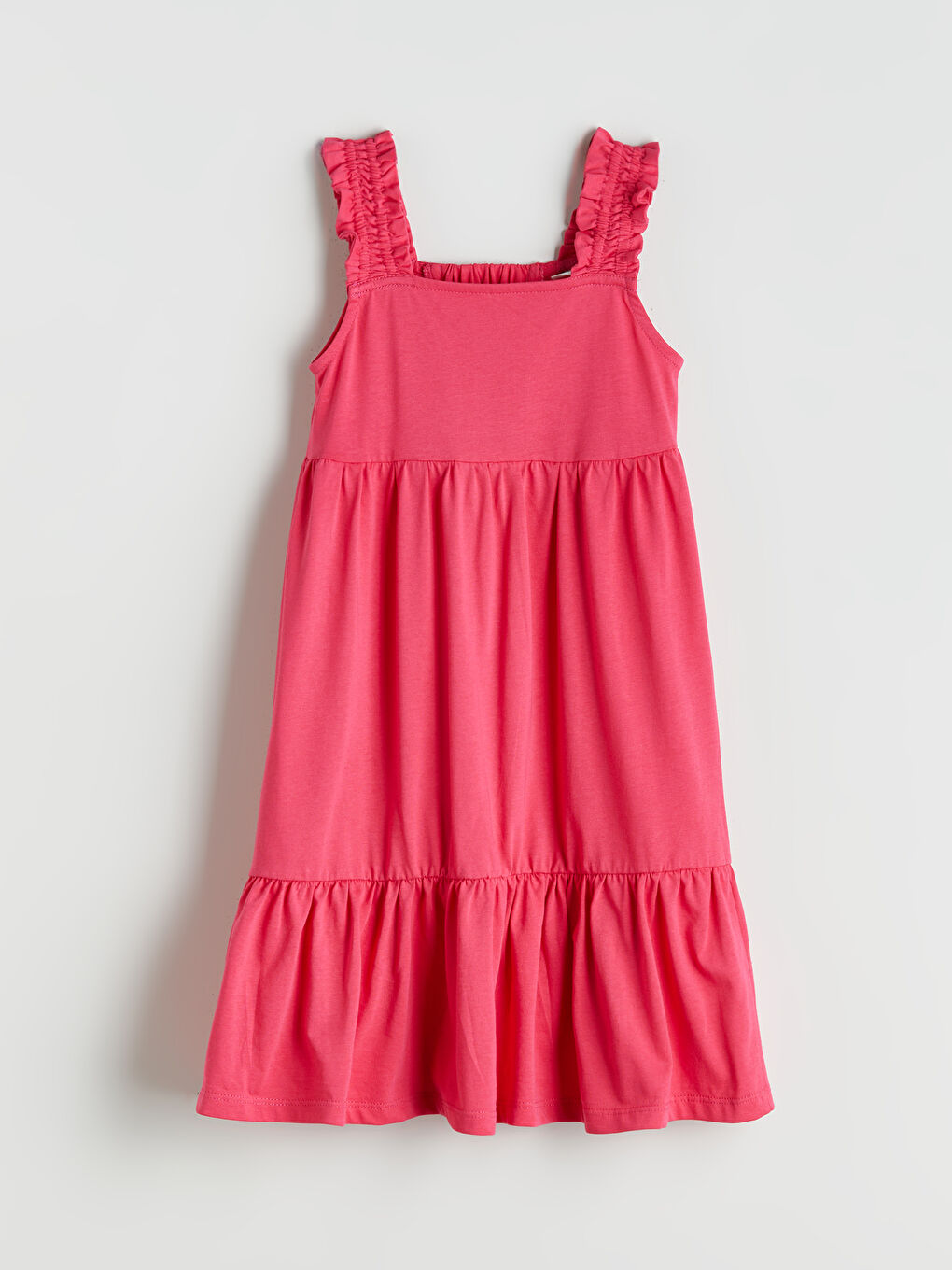 Square Neck Girls' Dress-1