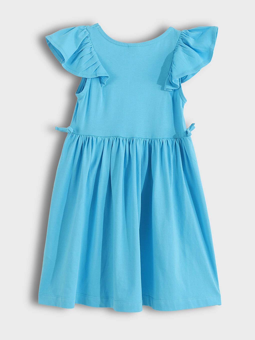 Crew Neck Girls' Dress-1