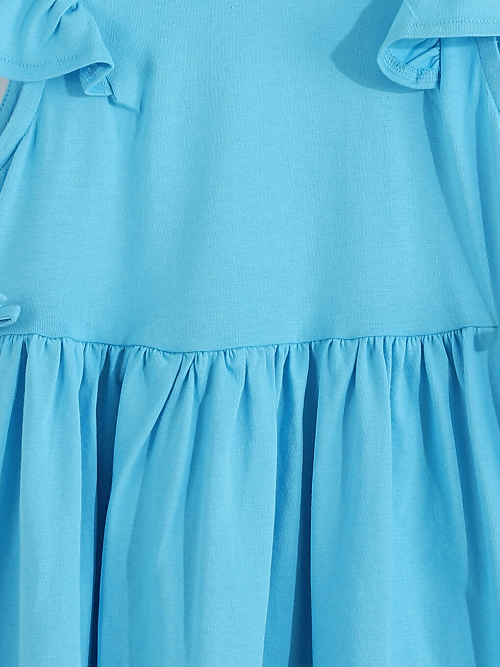 Crew Neck Girls' Dress-3