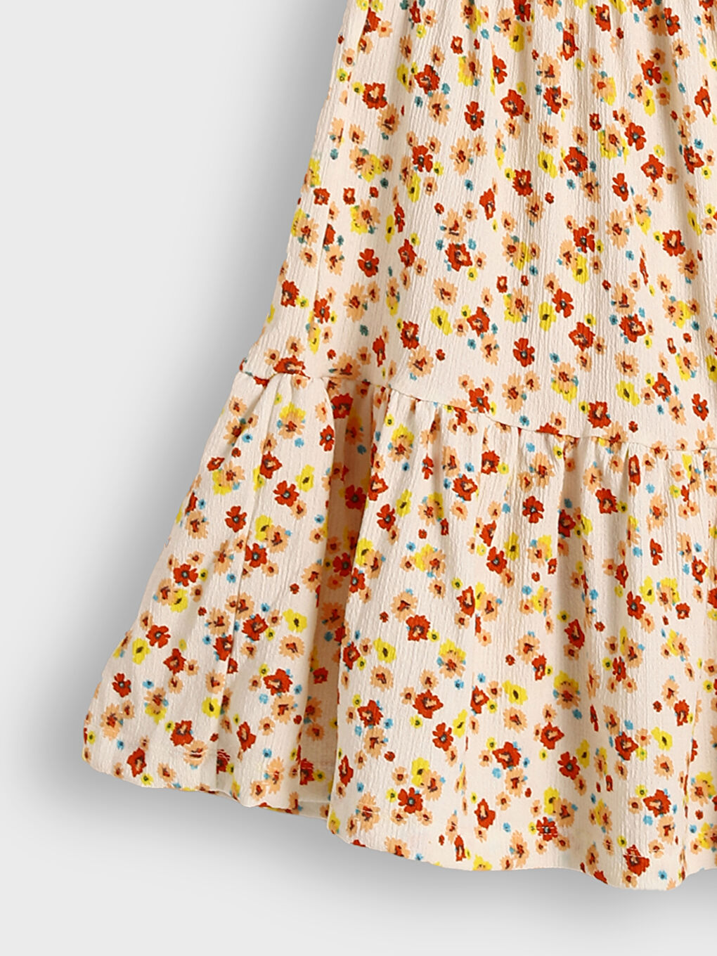 Square Neck Girls' Dress-2