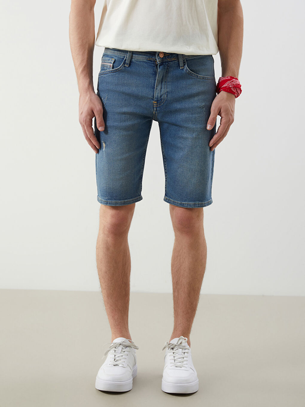 Super Skinny Fit Men's Jean Shorts -S5FN02Z8-H45