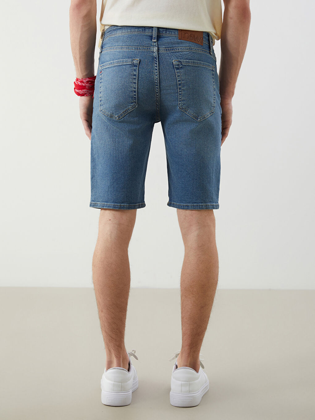 Super Skinny Fit Men's Jean Shorts -S5FN02Z8-H45