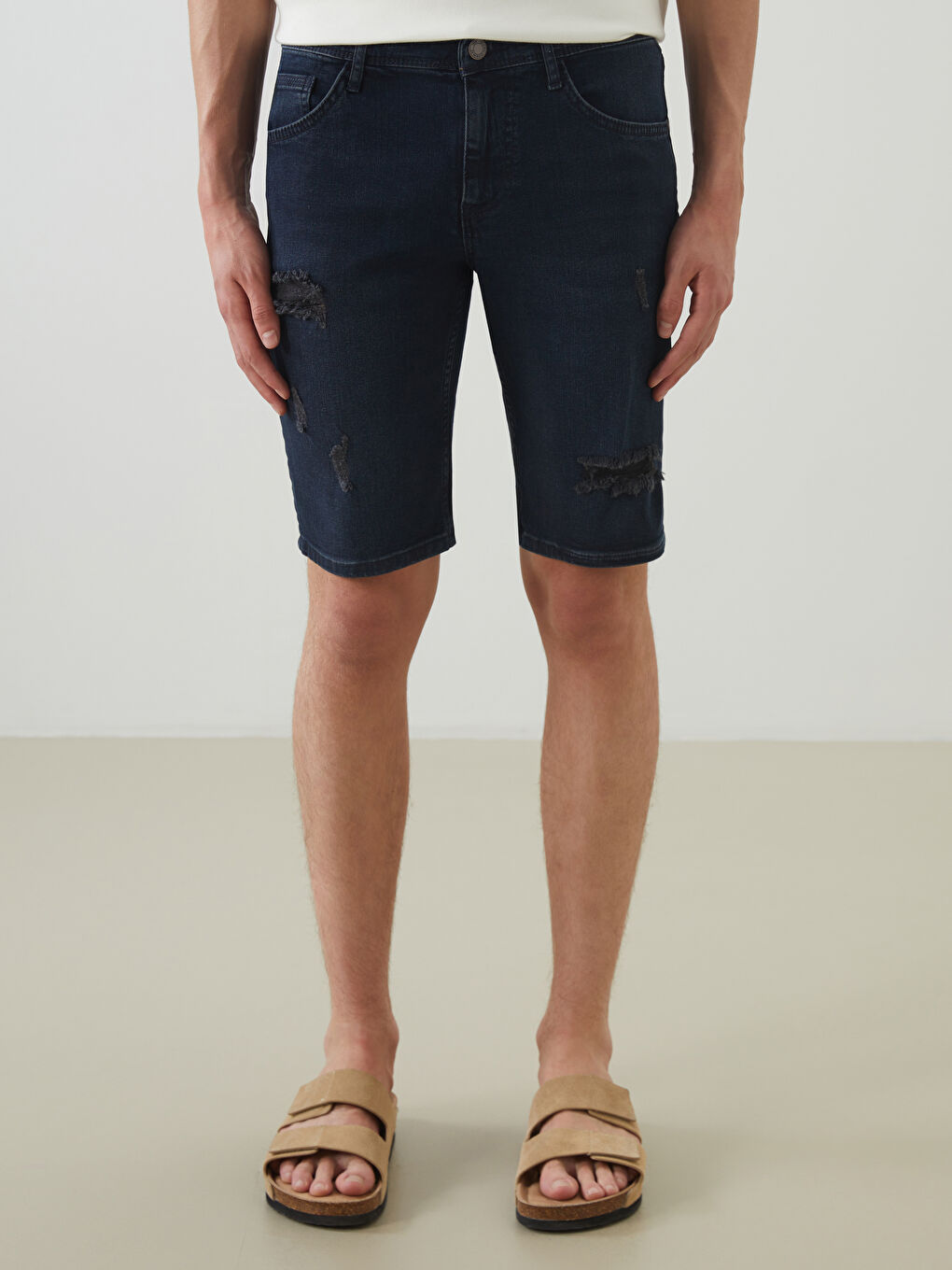 Super Skinny Fit Men's Denim Shorts -S5FN05Z8-309
