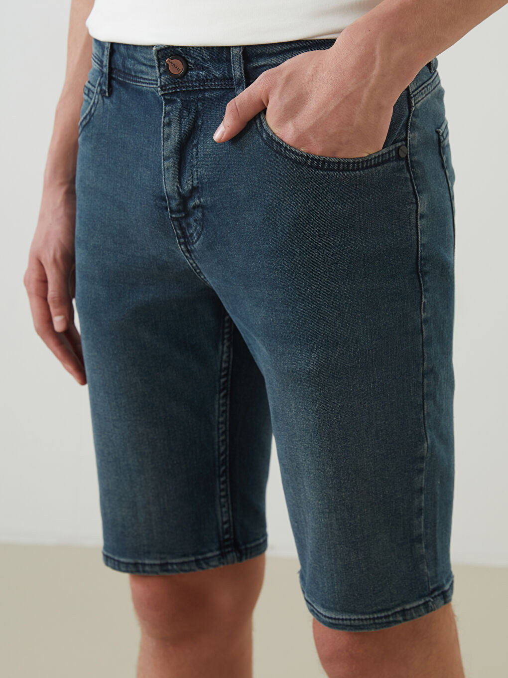 Super Skinny Fit Men's Denim Shorts -S5FN10Z8-309