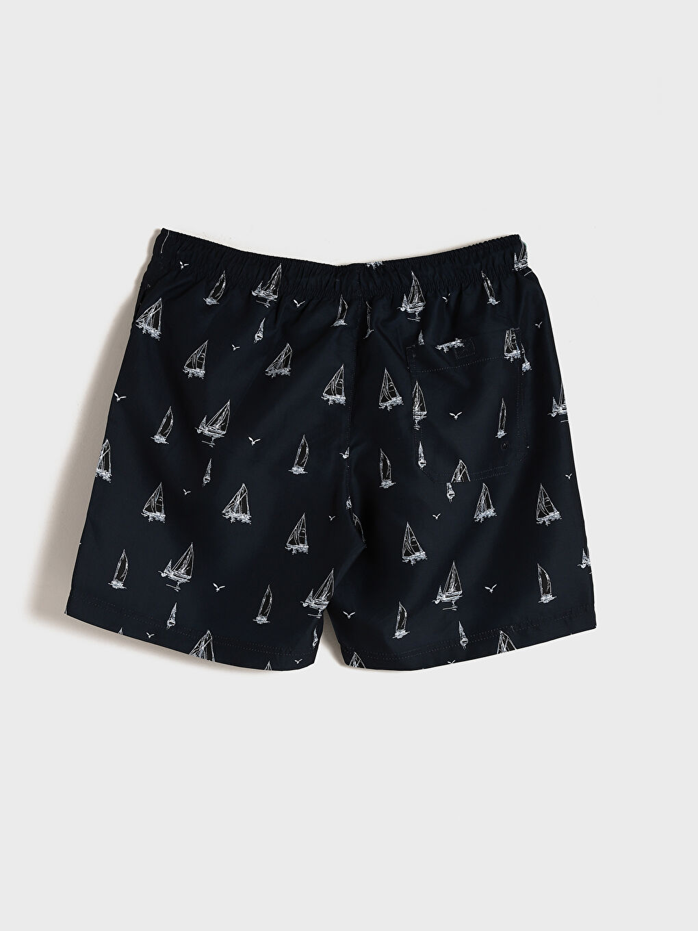 Short Patterned Men's Swimming Shorts-1