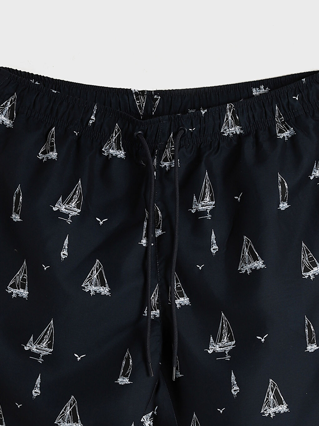 Short Patterned Men's Swimming Shorts-2