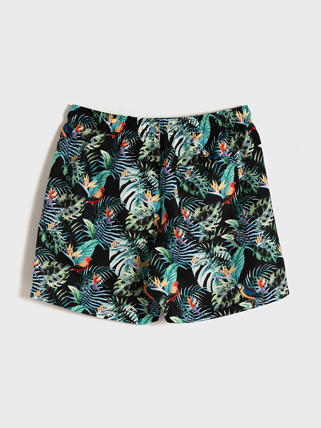 Short Patterned Men's Swimming Shorts-1