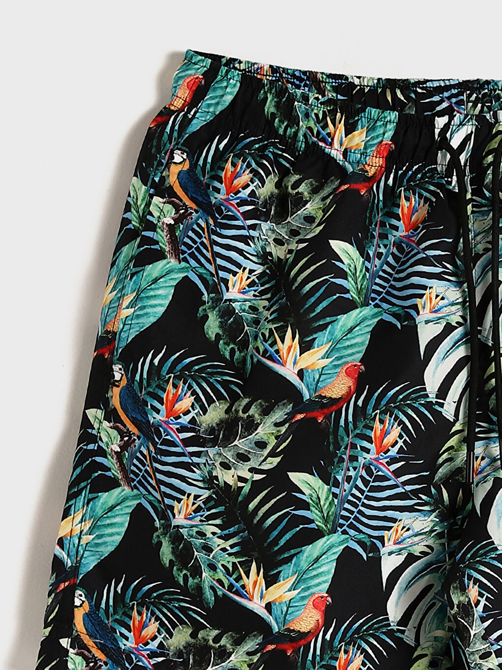 Short Patterned Men's Swimming Shorts-2
