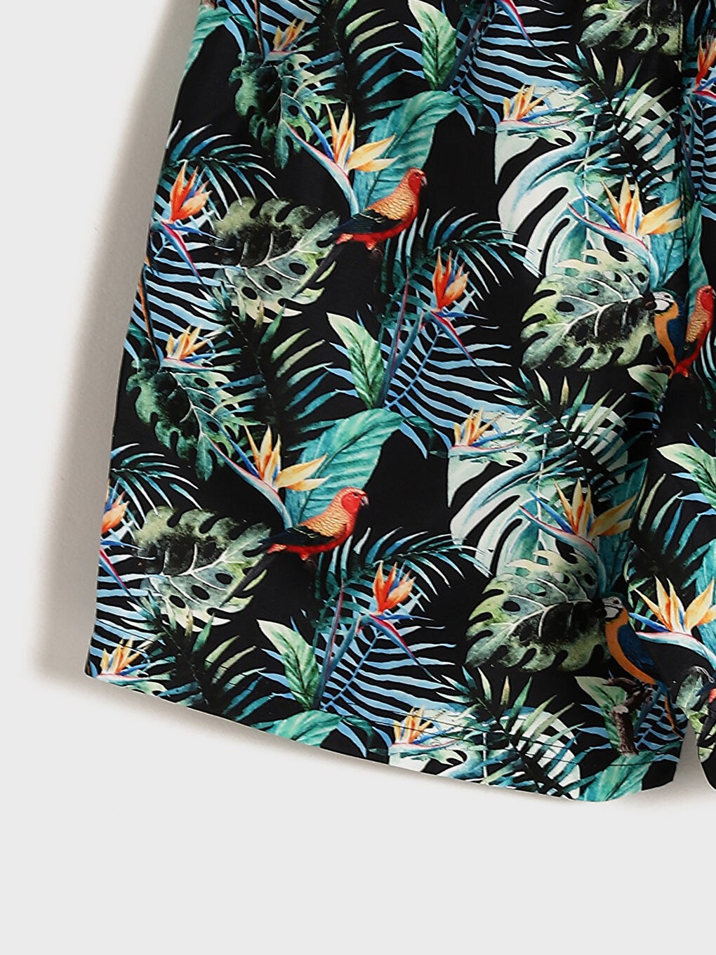 Short Patterned Men's Swimming Shorts-3