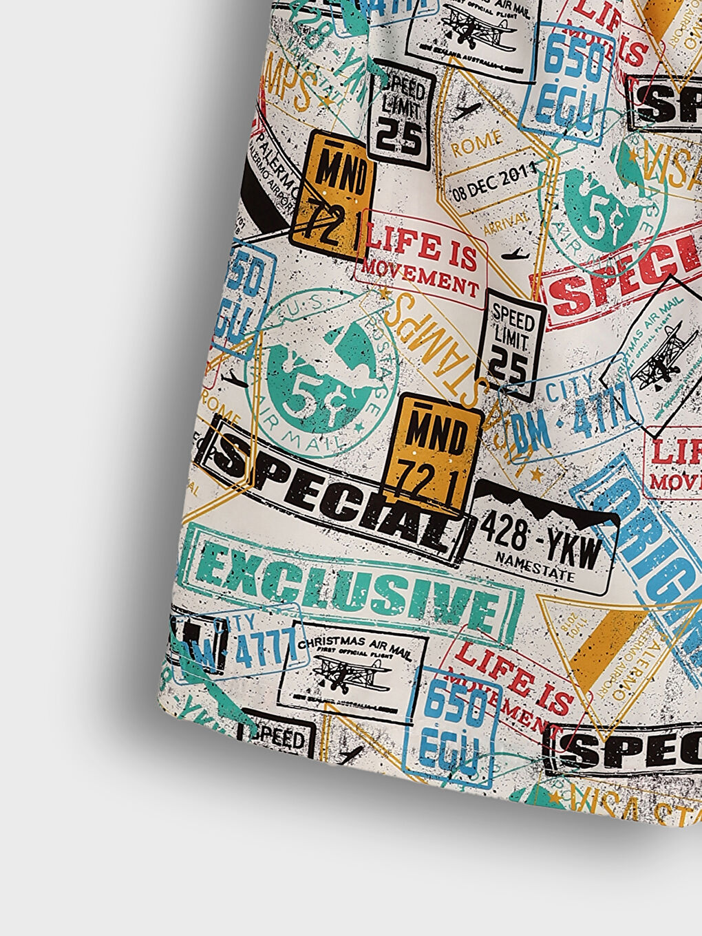 شورت سباحة منقوش للرجال-3