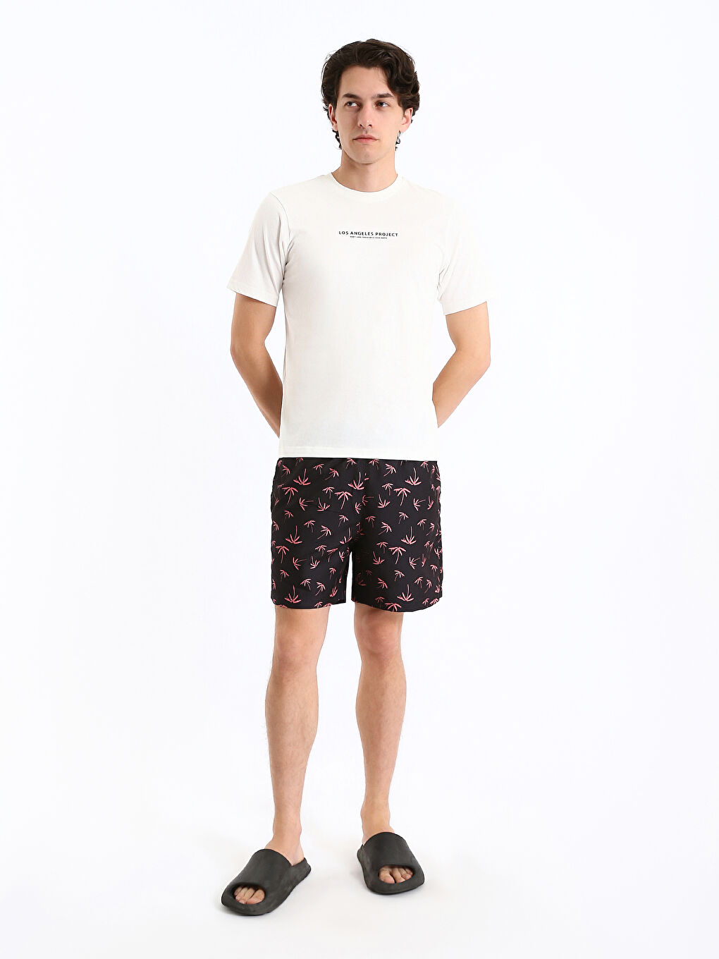 Short Patterned Men's Swimming Shorts