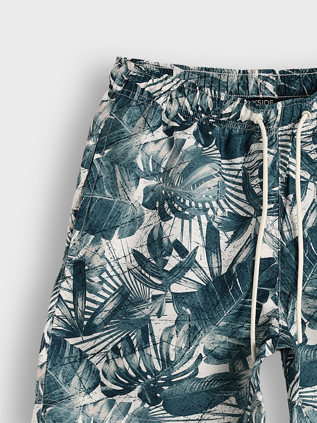Short Patterned Men's Swimming Shorts-2