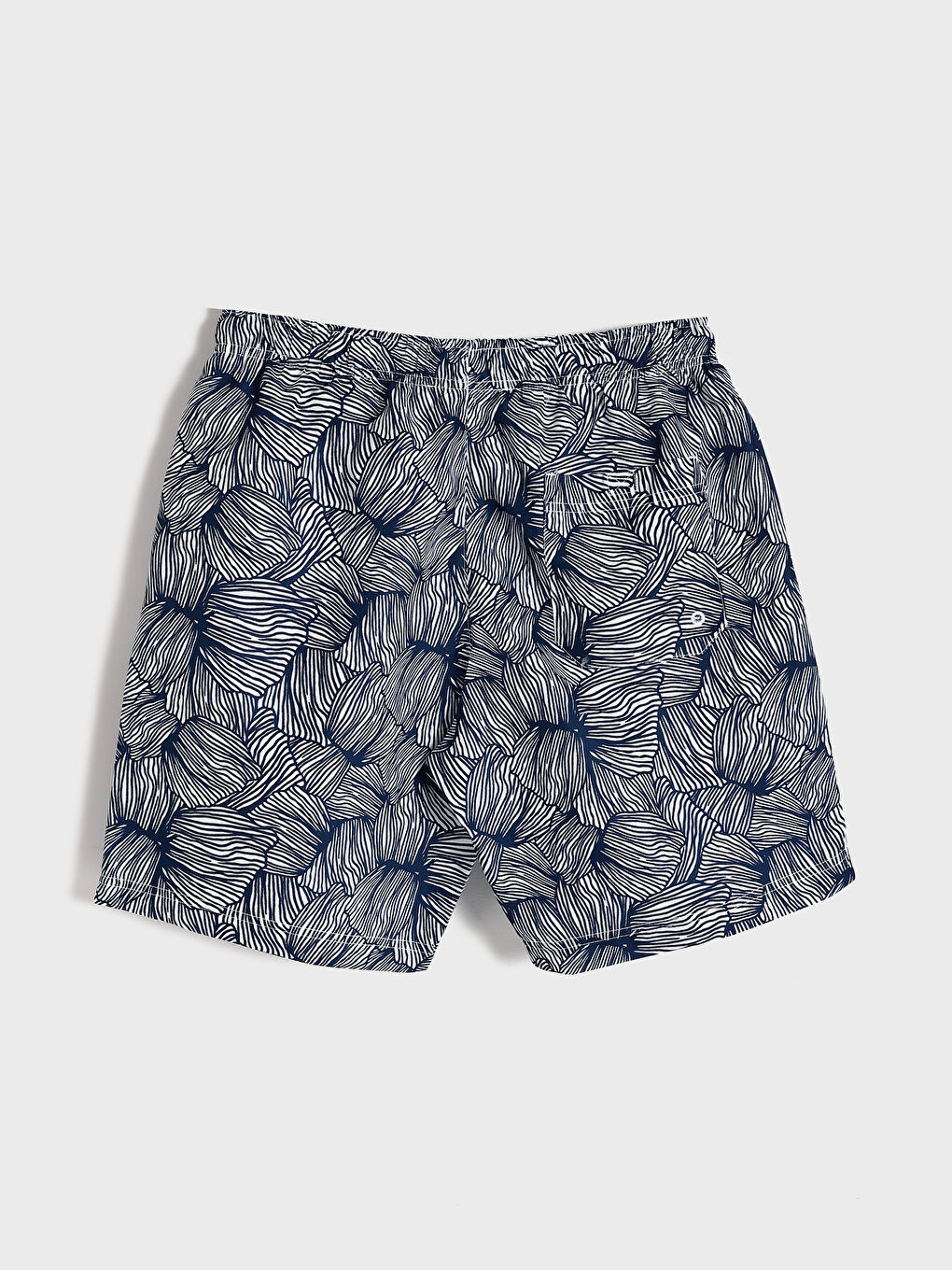 Short Patterned Men's Swimming Shorts-1