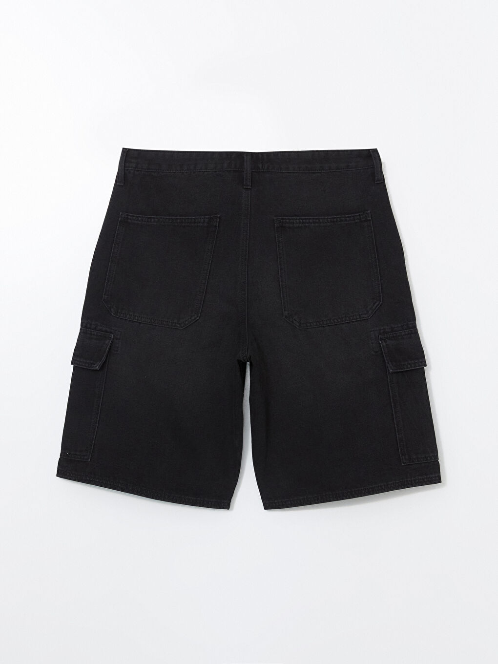 Шорти з деніму вільного крою для чоловіків-5