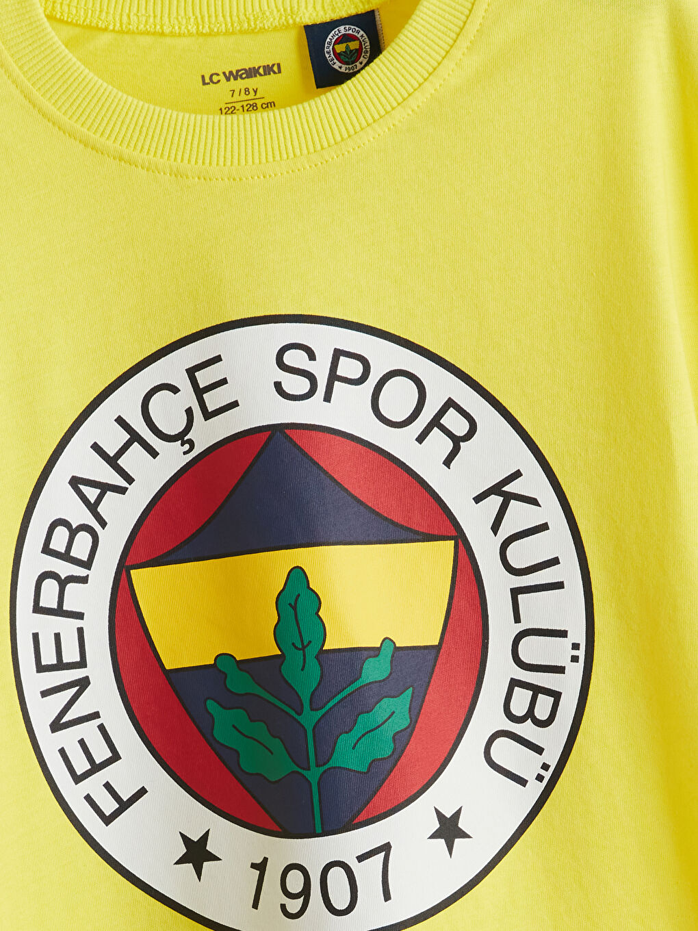 Lacivert Beli Lastikli Fenerbahçe Baskılı Erkek Çocuk Şort-2