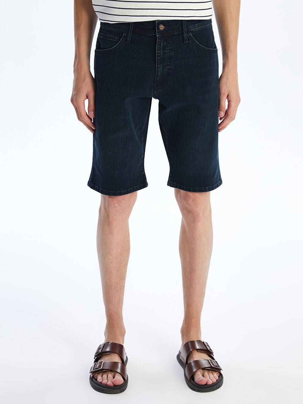 LCW Jeans Standard Fit Men's Denim Shorts -S5FN82Z8-309