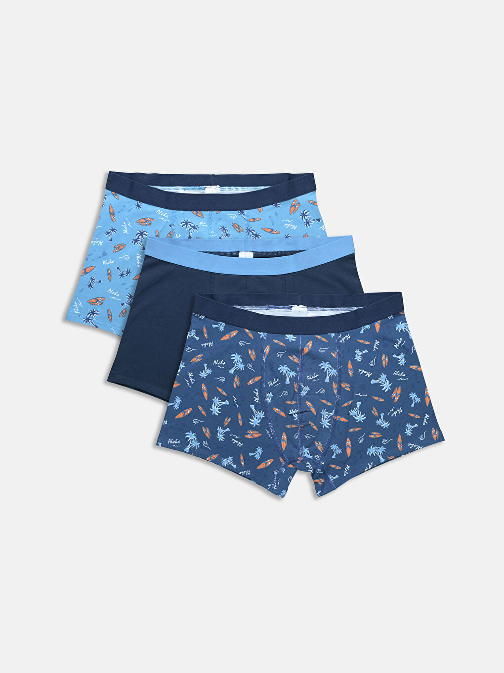 LC Waikiki Standard Fit Cotton Stretch Men's Boxer 3-pack -S5FN89Z8-LTW