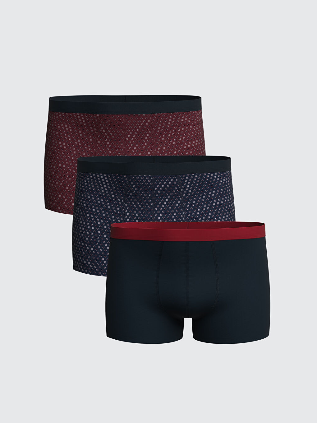 LC WAIKIKI Lot de 3 Caleçons Boxers en Coton Extensible Coupe Standard pour Hommes -S5FN98Z8-LQV