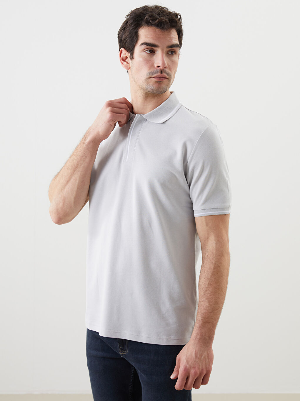 Polo Neck Short Sleeve Pike Men's T-shirt -S5FO03Z8-JSB