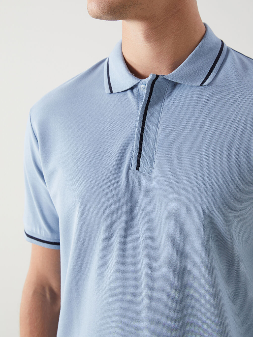 Polo Neck Short Sleeve Pike Men's T-shirt -S5FO03Z8-SPD