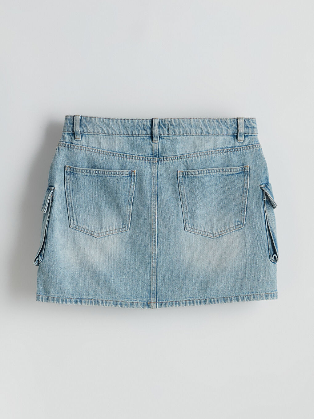 Woman BLUE Denim Skirt -S5FO04Z8-VYD