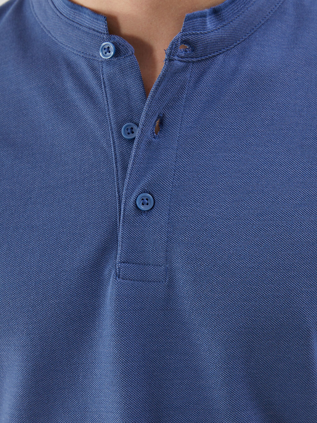 Grandad Collar Short Sleeve Men's T-Shirt -S5FO06Z8-MKQ