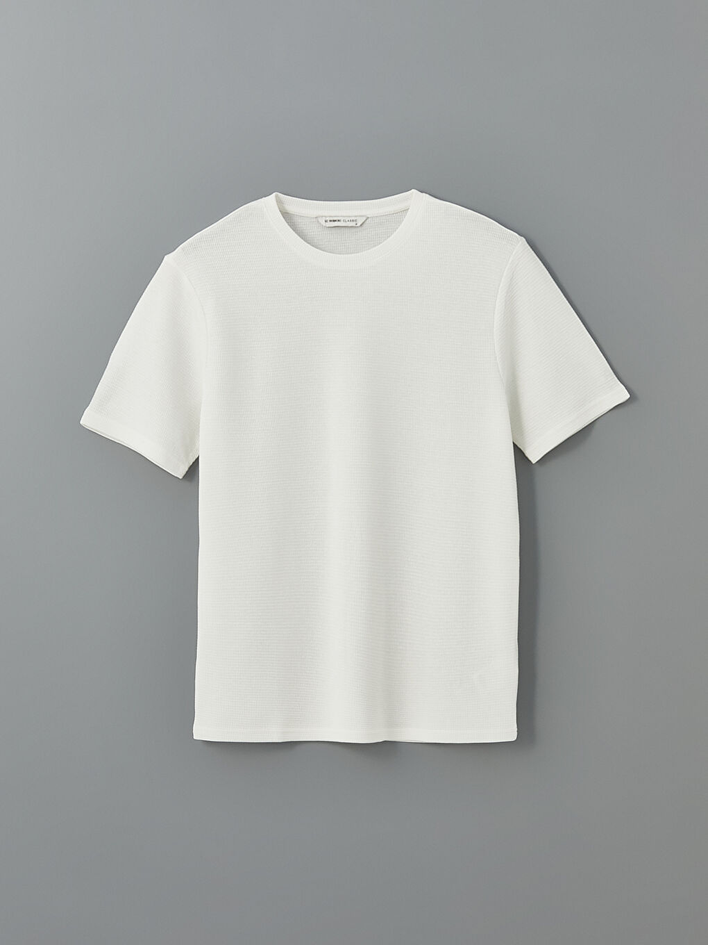 Crew Neck Patterned Structured Men's T-Shirt -S5FO09Z8-R9J