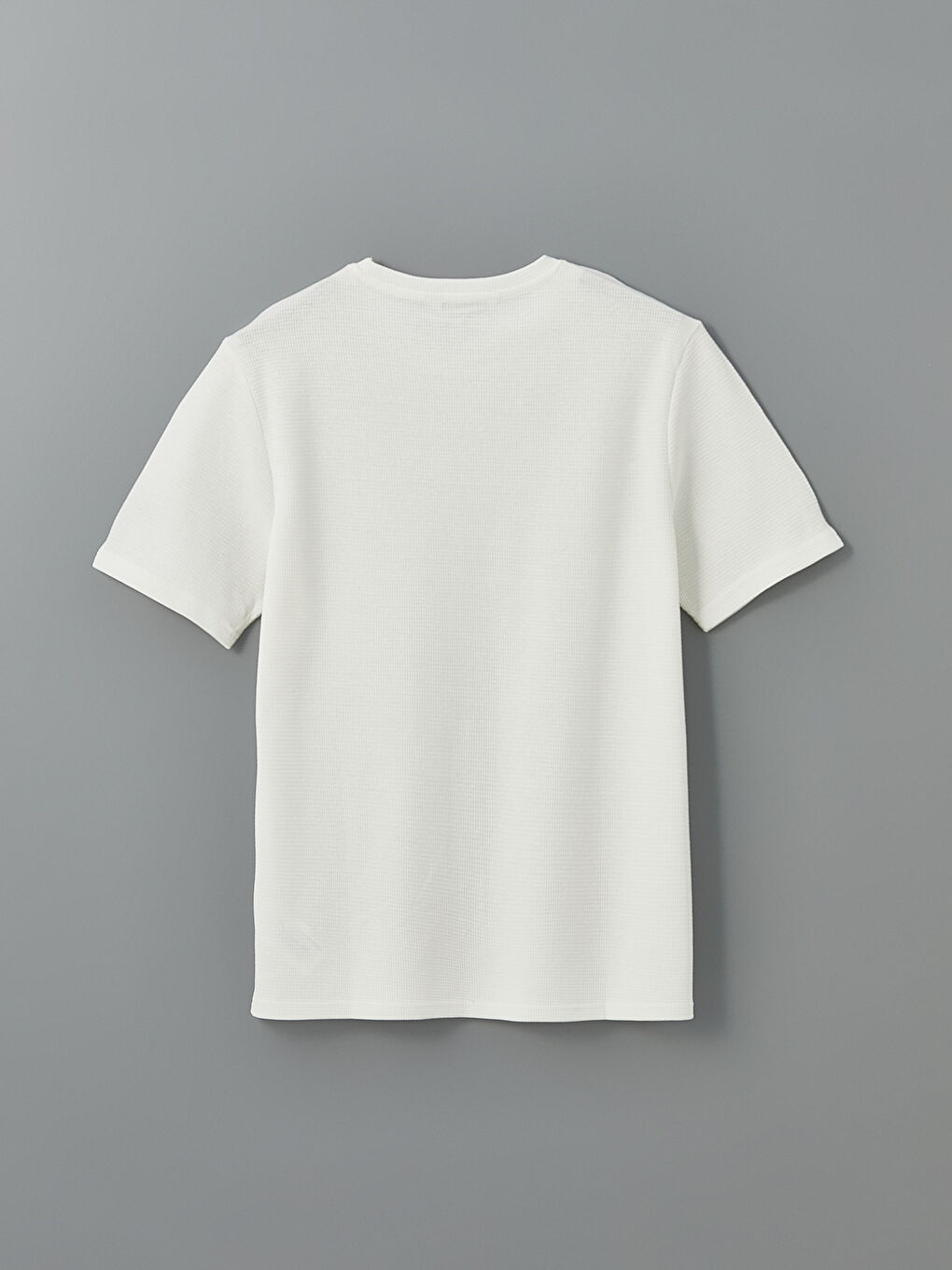 Crew Neck Patterned Structured Men's T-Shirt -S5FO09Z8-R9J