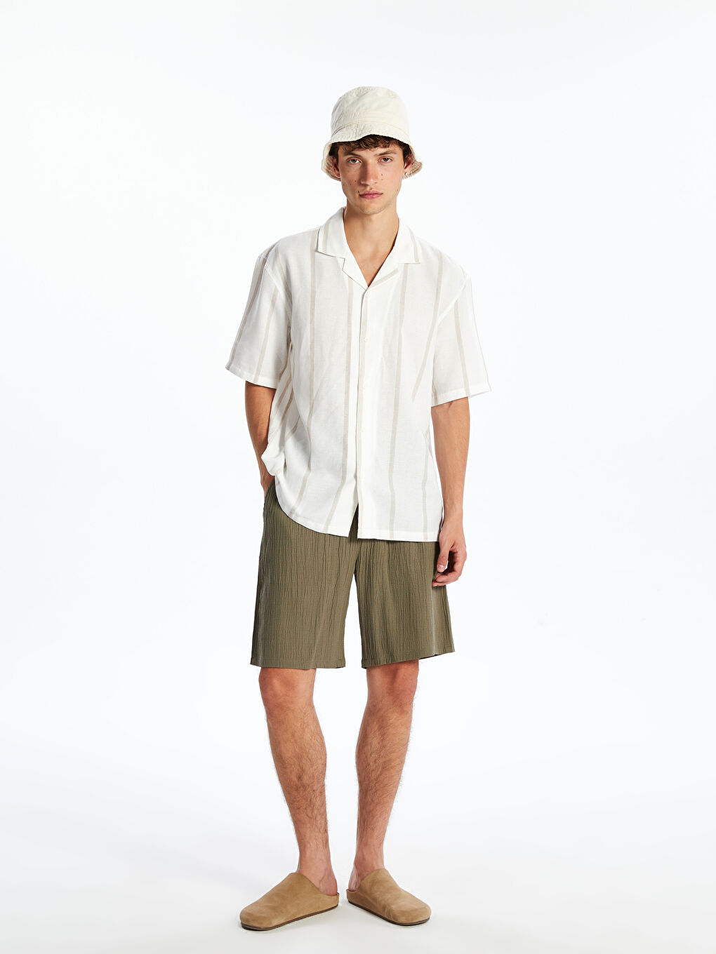 Man BEIGE Shirt -S5FO10Z8-LE8