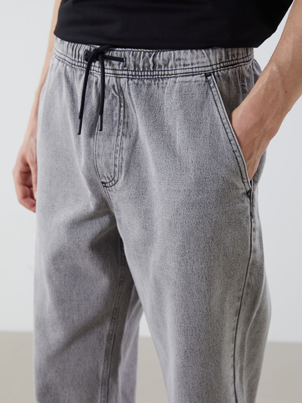 Ерлер сұр Джинсы шалбар-2