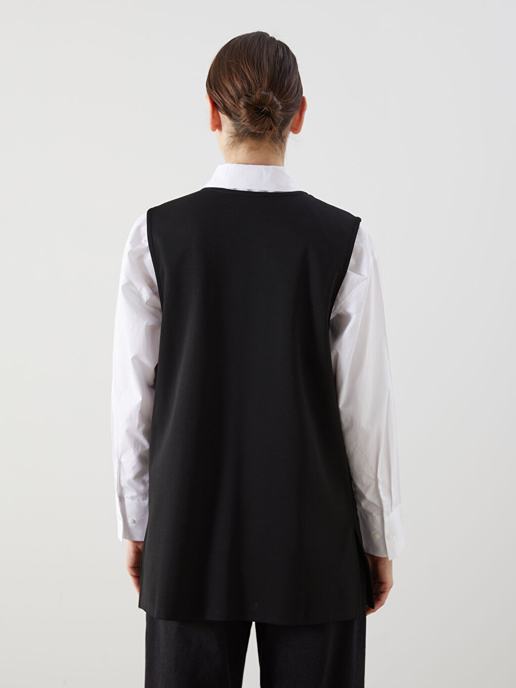 LCW Grace V-Neck Women's Waistcoat -S5FO19Z8-CVL