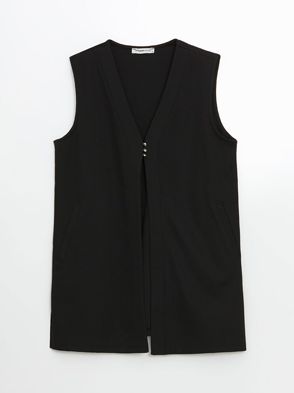 LCW Grace V-Neck Women's Waistcoat -S5FO19Z8-CVL