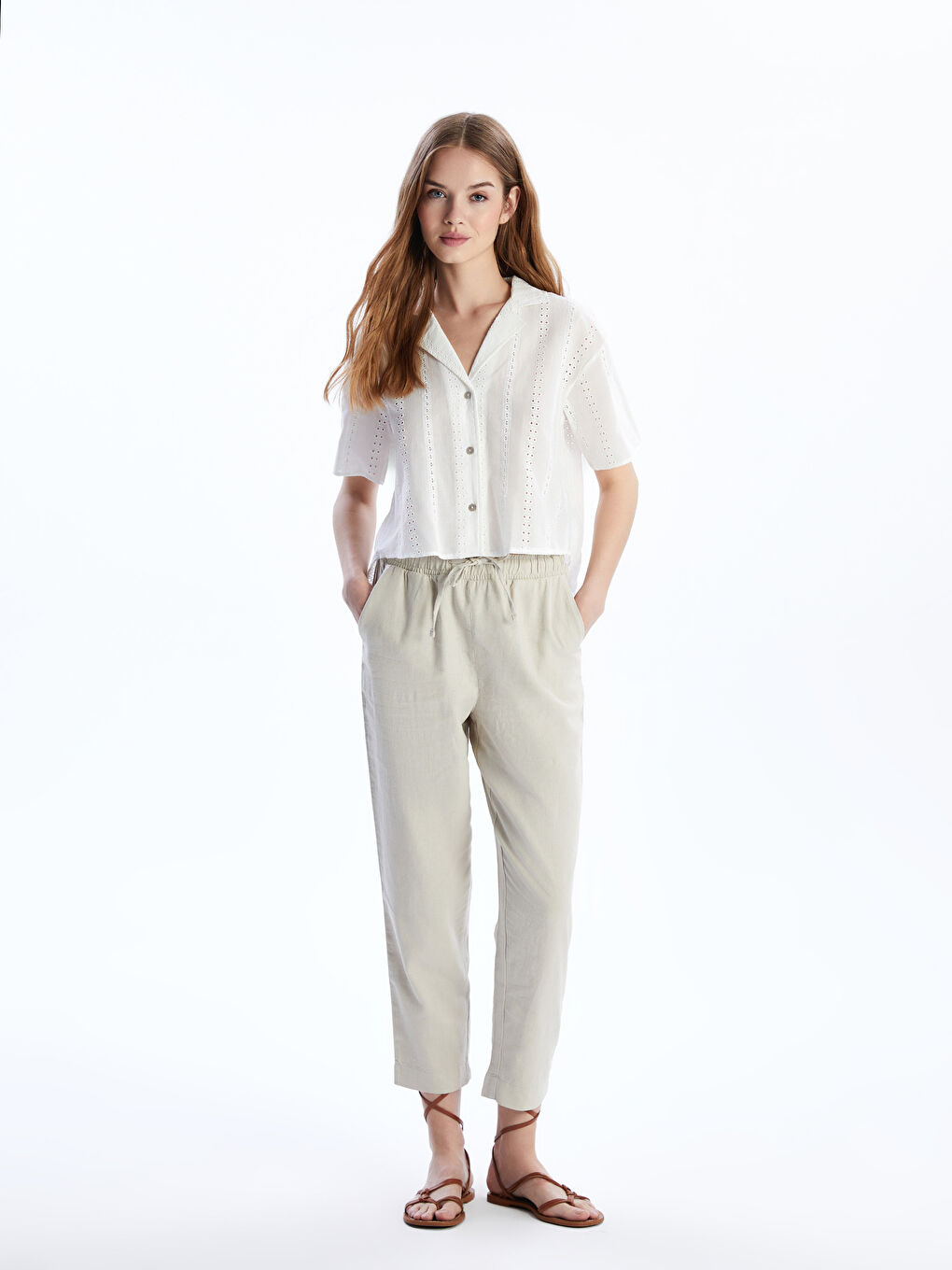 XSIDE Hole-Knitted Women's Shirt -S5FO30Z8-Q6K
