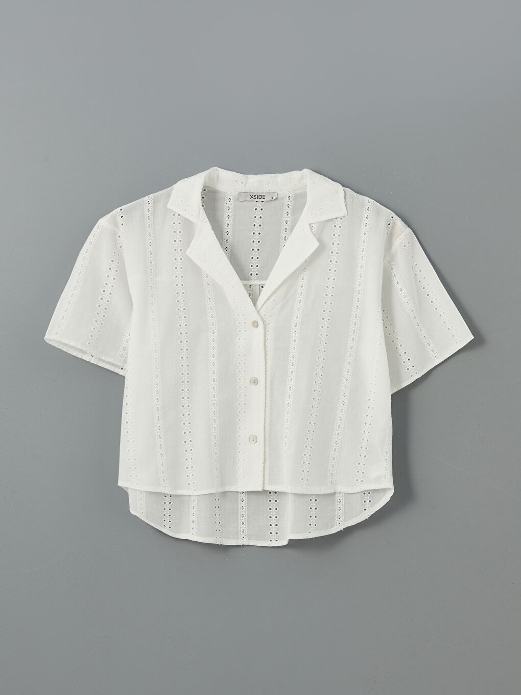 XSIDE Hole-Knitted Women's Shirt -S5FO30Z8-Q6K