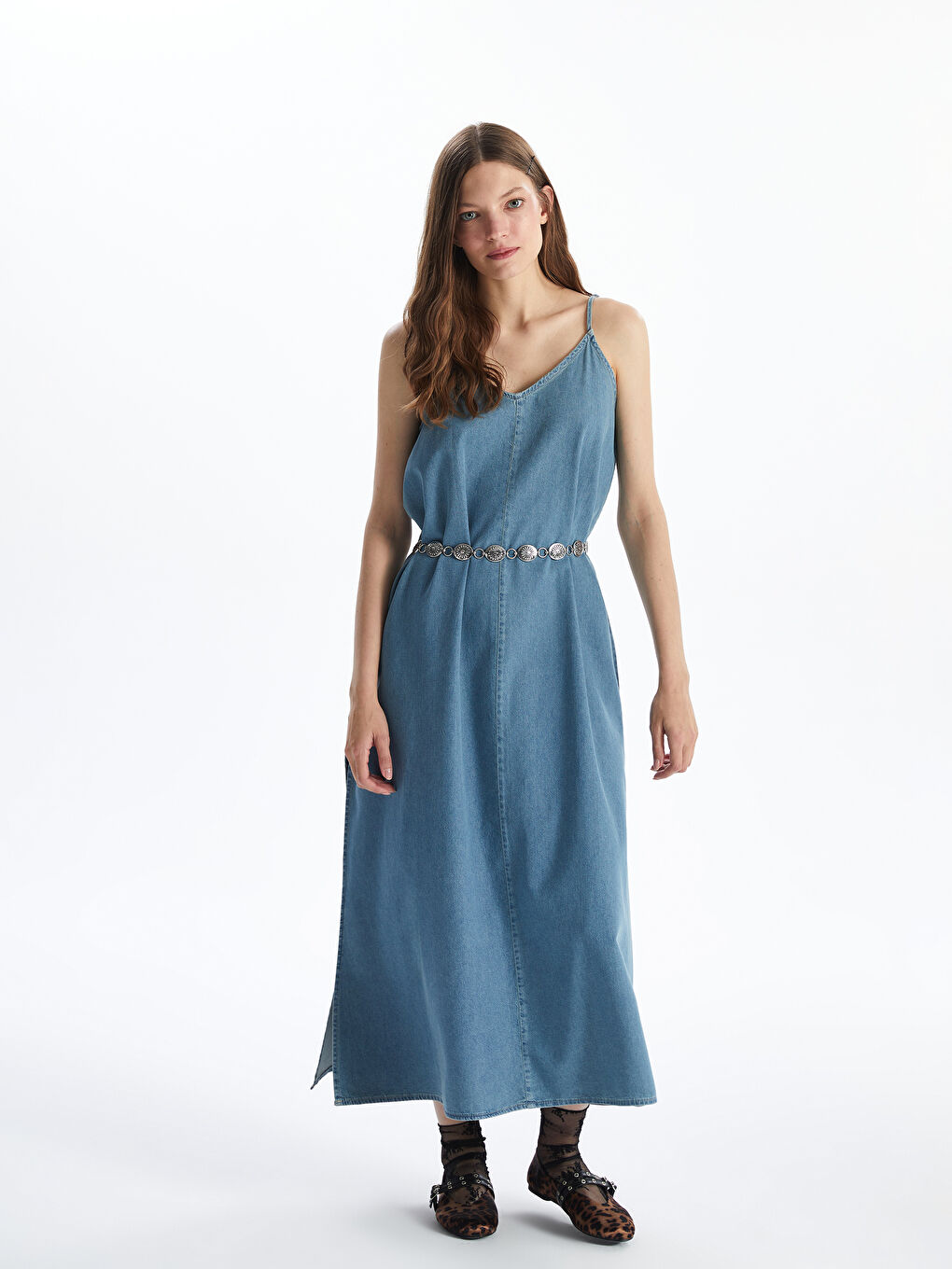 Woman BLUE Denim Dress -S5FO36Z8-Q6L