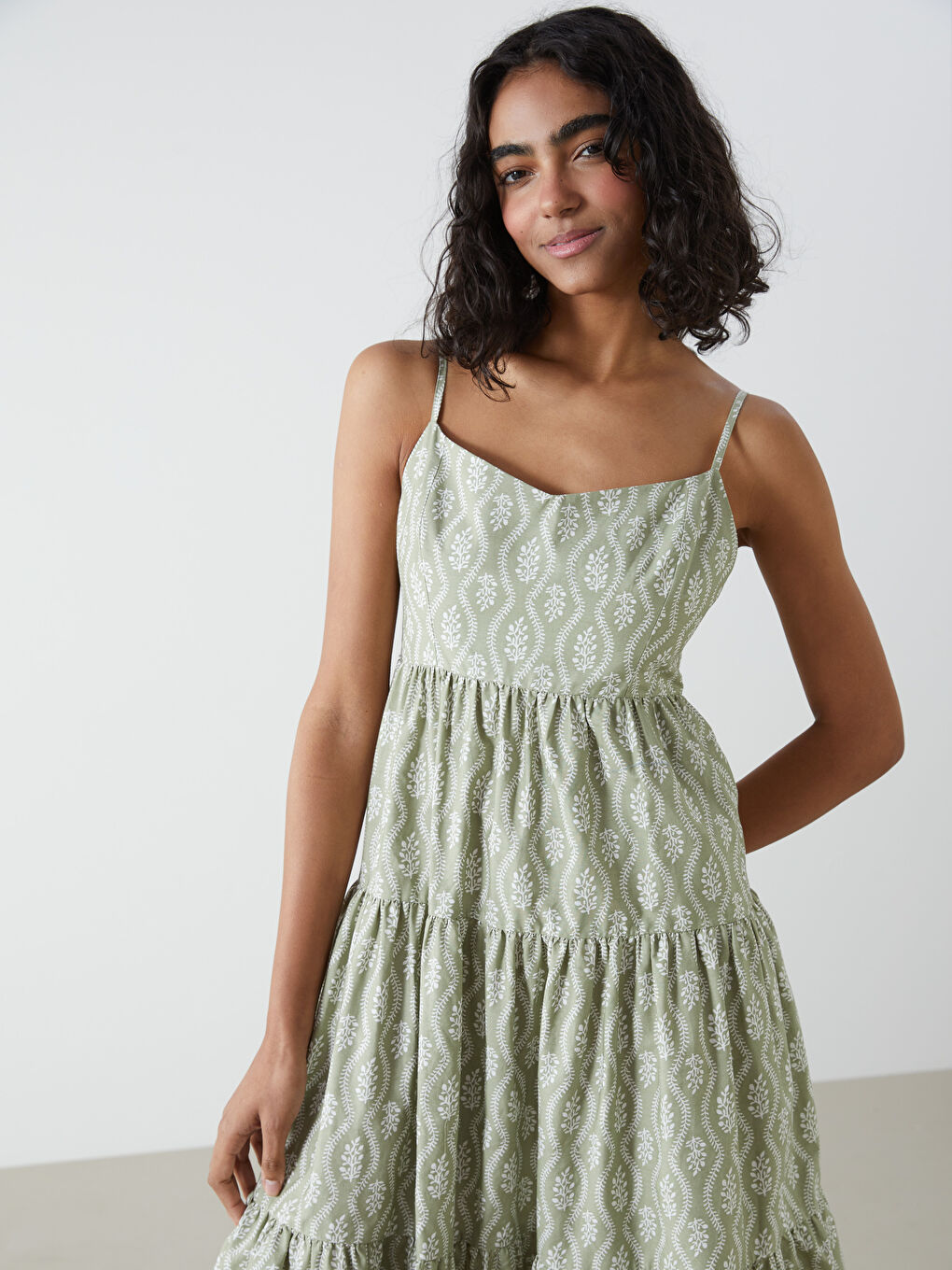Patterned Poplin Dress -S5FO56Z8-LS5