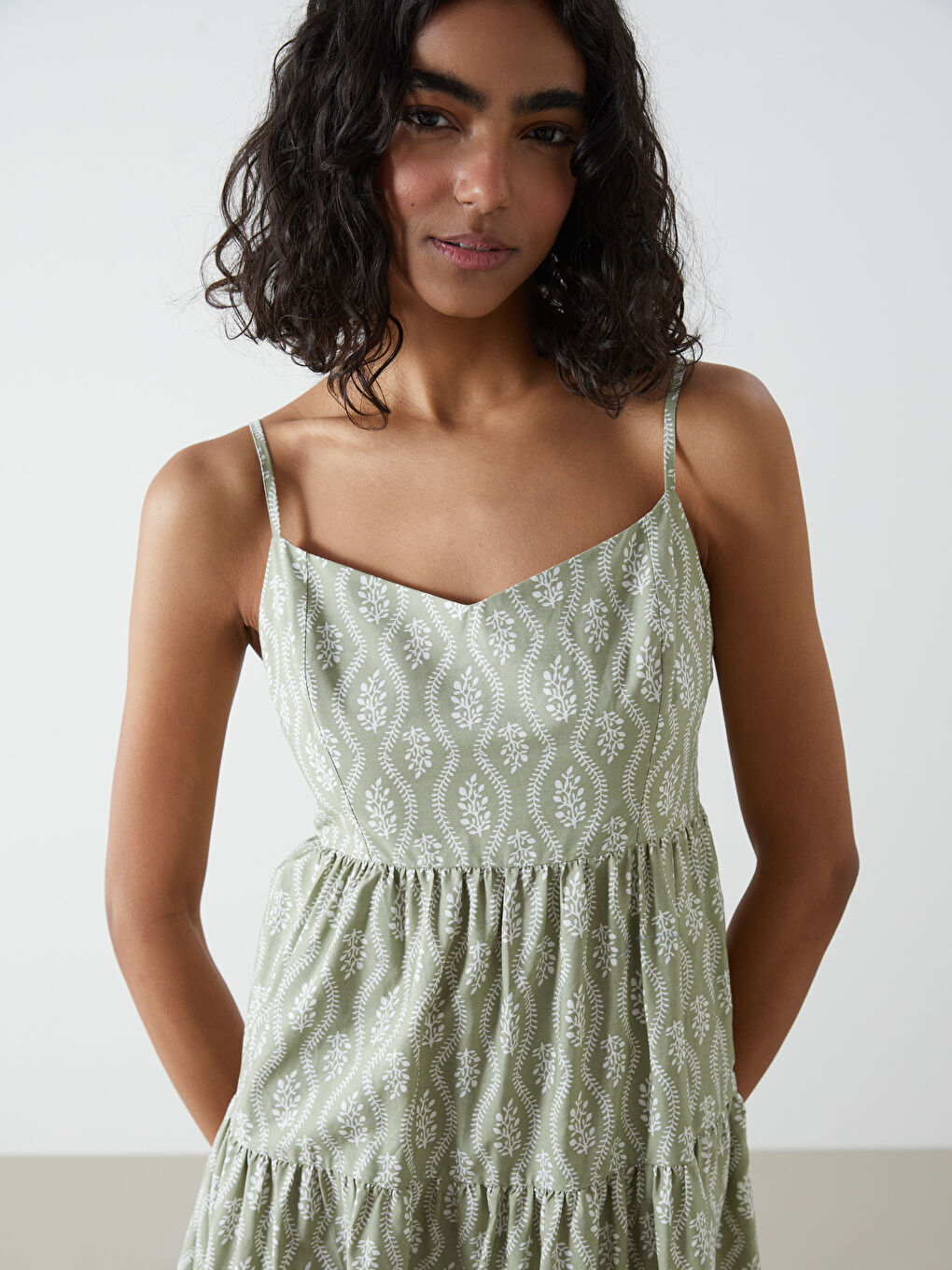 Patterned Poplin Dress -S5FO56Z8-LS5