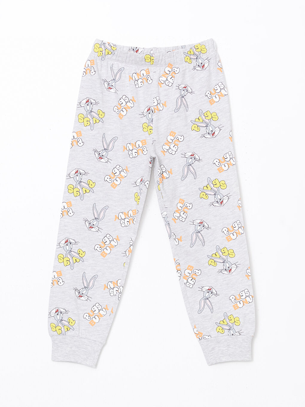 Gri Bugs Bunny Baskılı Erkek Bebek Pijama Alt