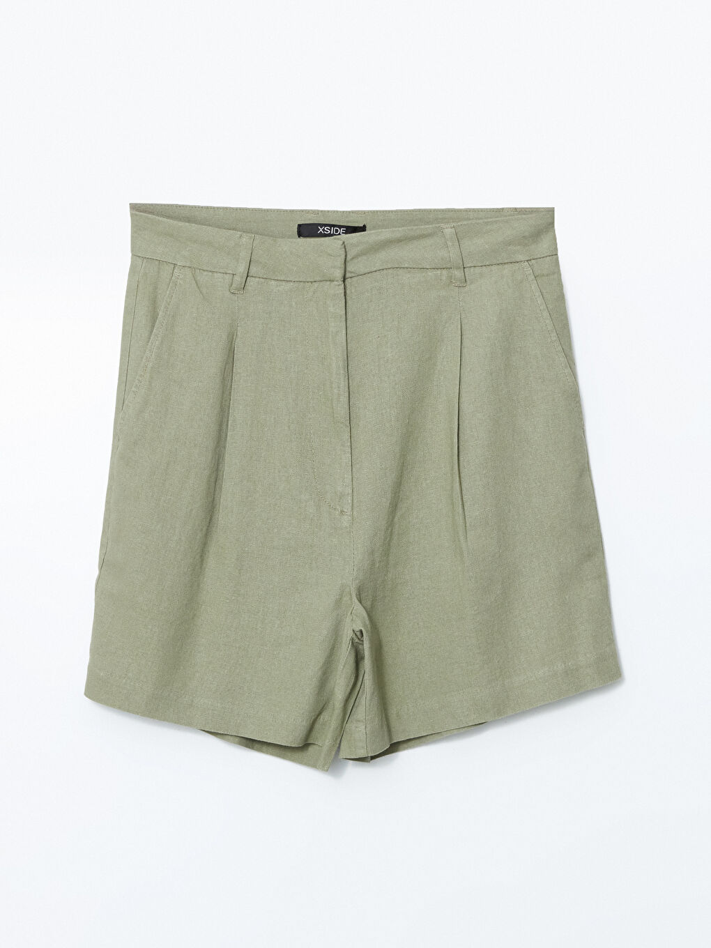 Loose Fit Linen Blend Women's Shorts -S5FO99Z8-VVR