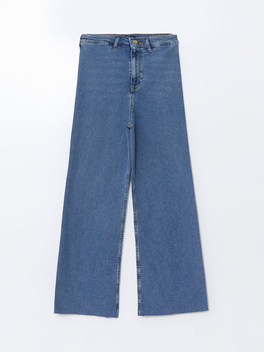 Jean Jambe Large pour Femmes-4