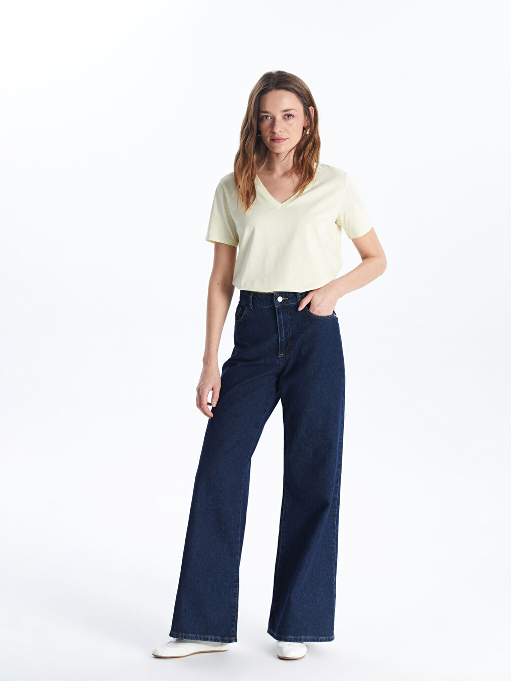 V-Neck Women's T-Shirt -S5FP46Z8-FTJ