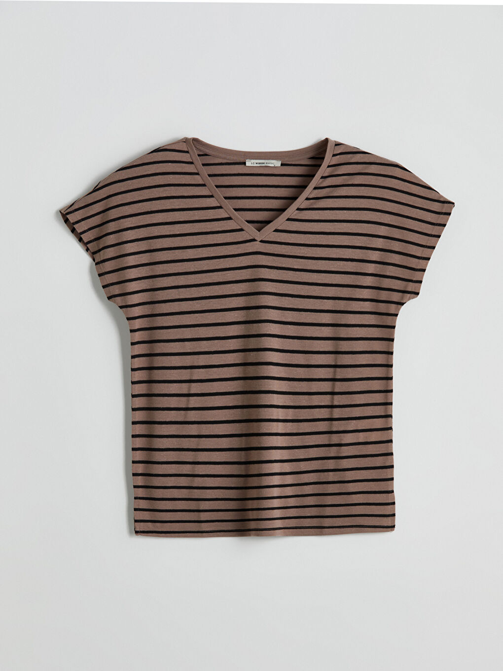 LCWAIKIKI Classic Woman BROWN T-Shirt -S5FP51Z8-LEW