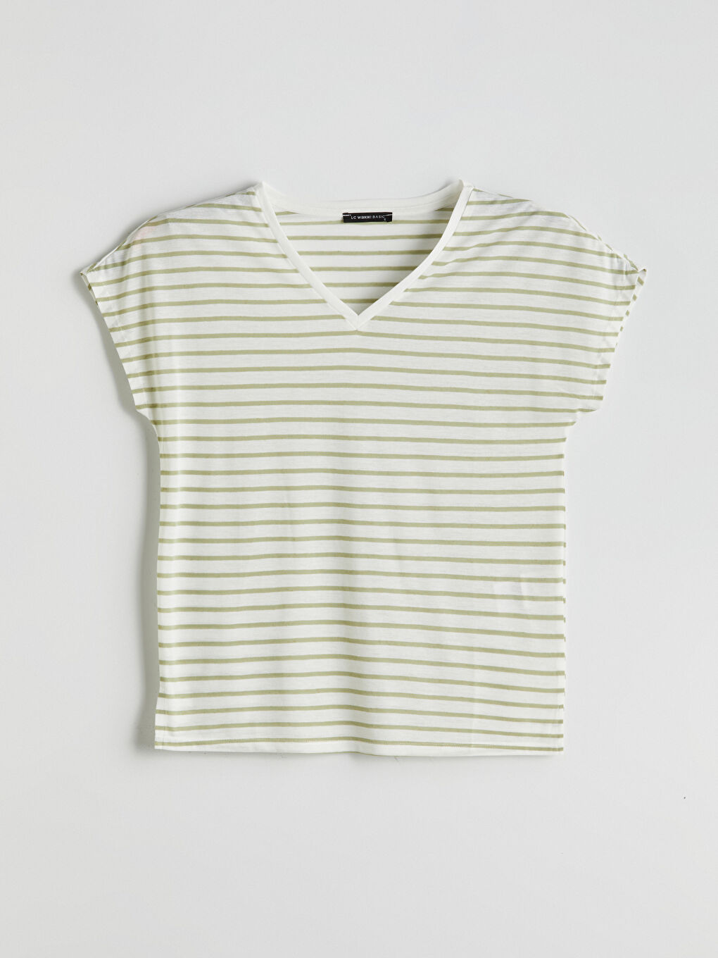 LCWAIKIKI Classic Woman KHAKI T-Shirt -S5FP51Z8-LGE